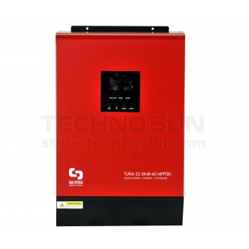 Inversor cargador 3kVA (3kW) 24V 30A | PF=1 | MPPT 60A | No paralelizable  | TURIA S2 3K-24 PLUS - CONVERSION DEVICES