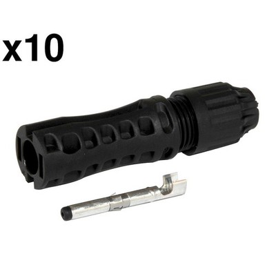 [ELE338] ELECSUN | Conector FV macho | 6mm | 1500V | Tipo MC4 | 10 unidades