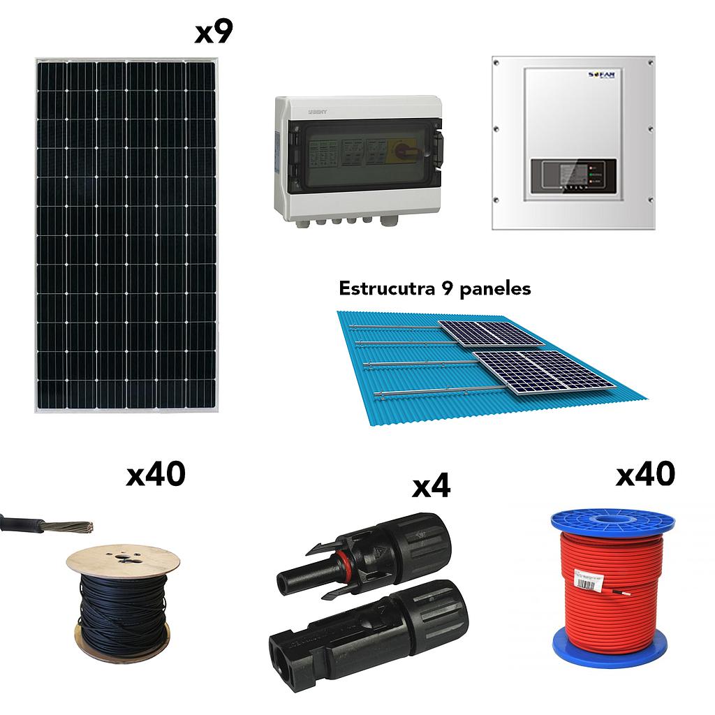 [SCP0029] Kit autoconsumo trifásico 4,4kW 16kW/dia SolarPack SCP00 SOFAR