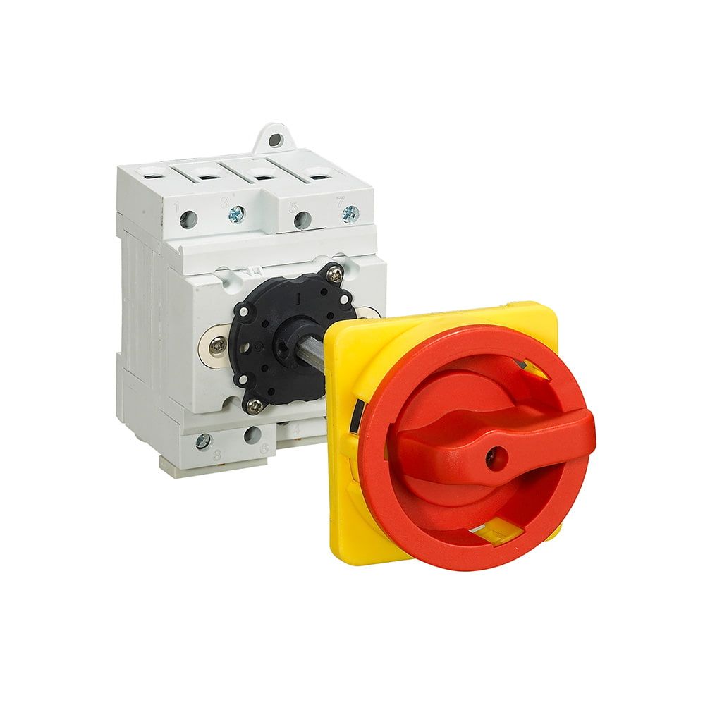 [ELE0147] Desconectador DC-32A 1200VDC | 4 polos 2+2 carril DIN, montaje en puerta BYT.2-32/P | BENY