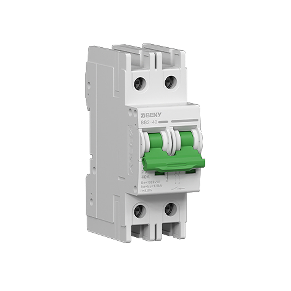 [ELE0148] Disyuntor magnetotérmico BB2-16 | 1000V-16A | 2 polos | carril DIN | Proteccion strings|BENY 