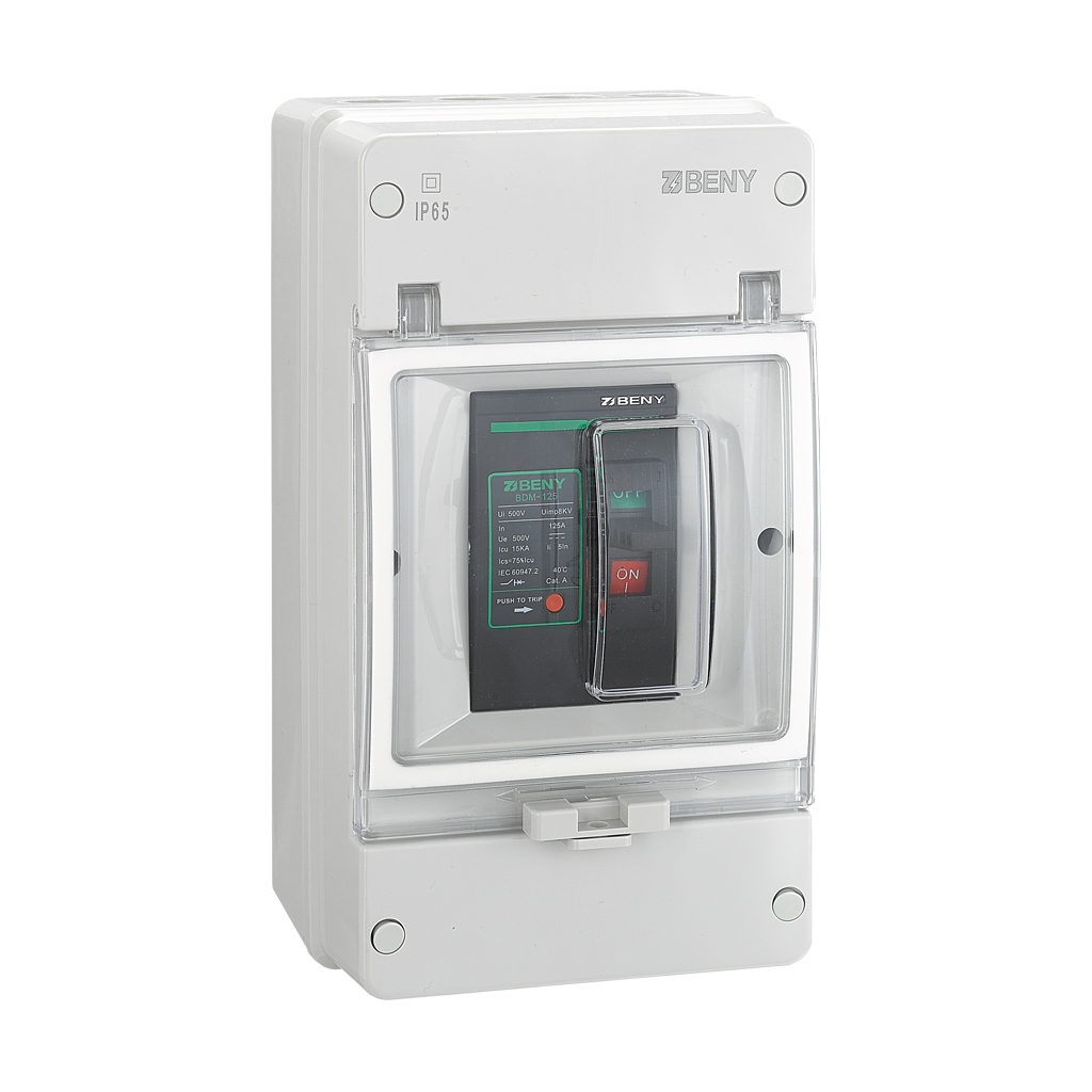 [ELE0149] Disyuntor magnetotérmico con caja BDM-250 | DC250Amp | 500V | IP65 | Protección de batería | BENY