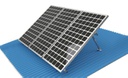 1x09 Estructura inclinada en vertical regulable 30º-60º en vertical en aluminio anodizado | Serie GR - TECHNO SUN