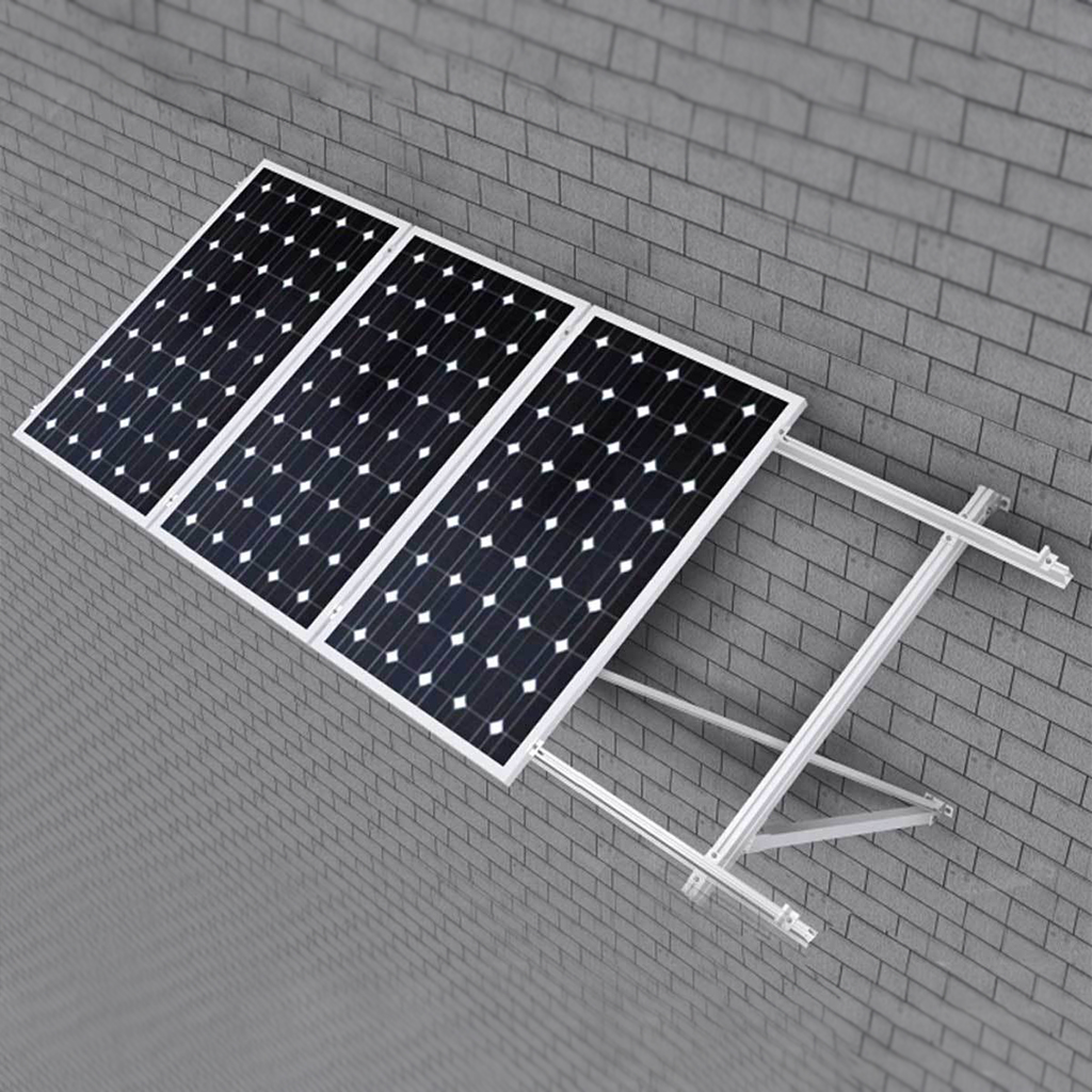 1X04  Soporte inclinado para fachada vertical 1650/2000x1000 a inclinación 30- 35º | SU Series - Techno Sun