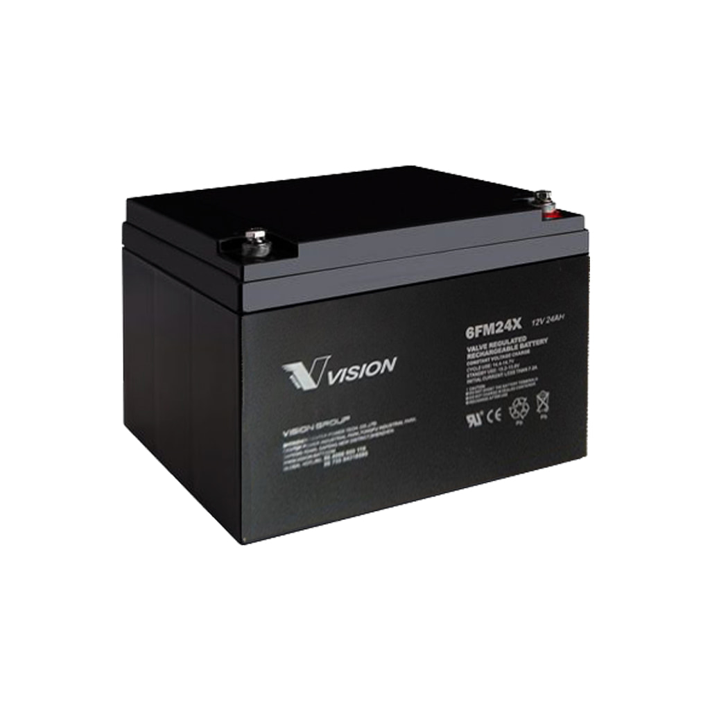 [BAT0019] 12V/24AH Batería AGM hermética 6FM24X - VISION BATTERY