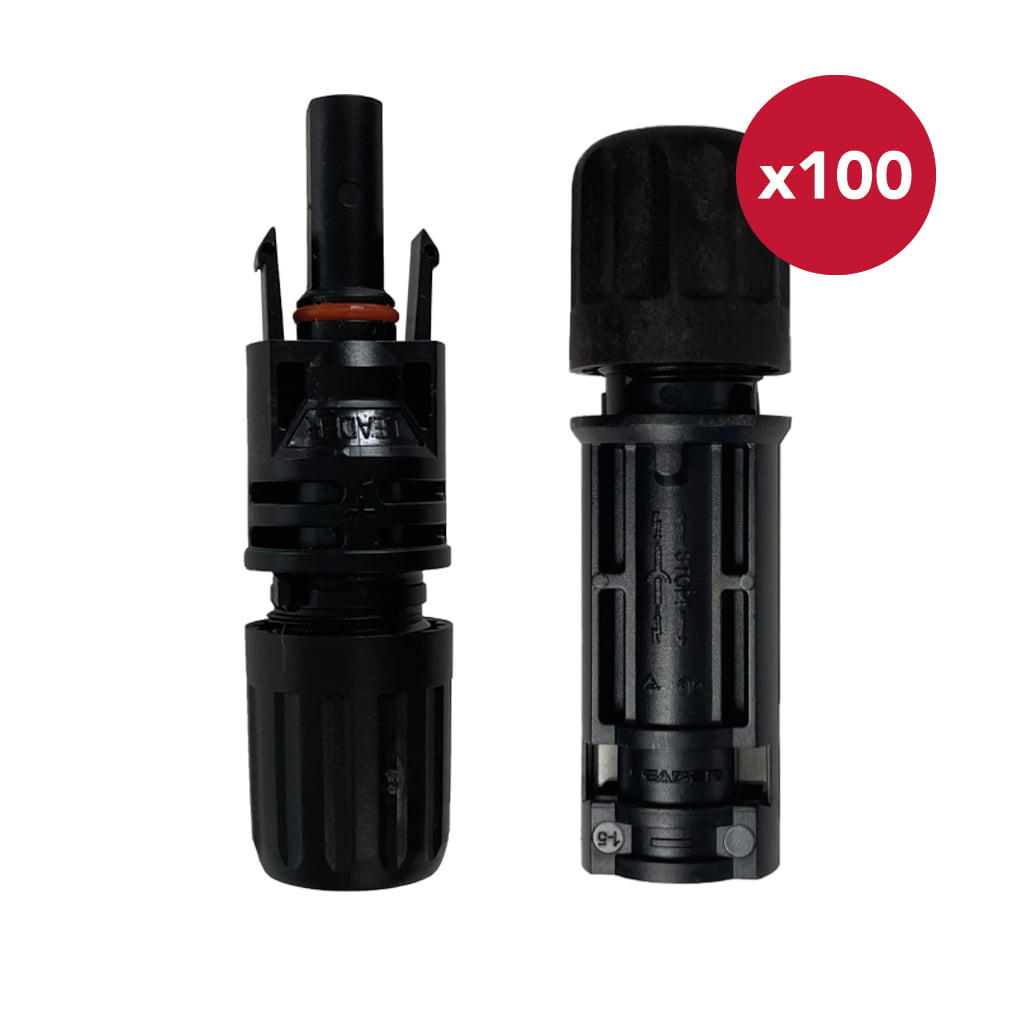[ELE210] ELECSUN | Conectores FV H+M | 2,5/4/6mm | 1500V | Tipo MC4 | 100 parejas