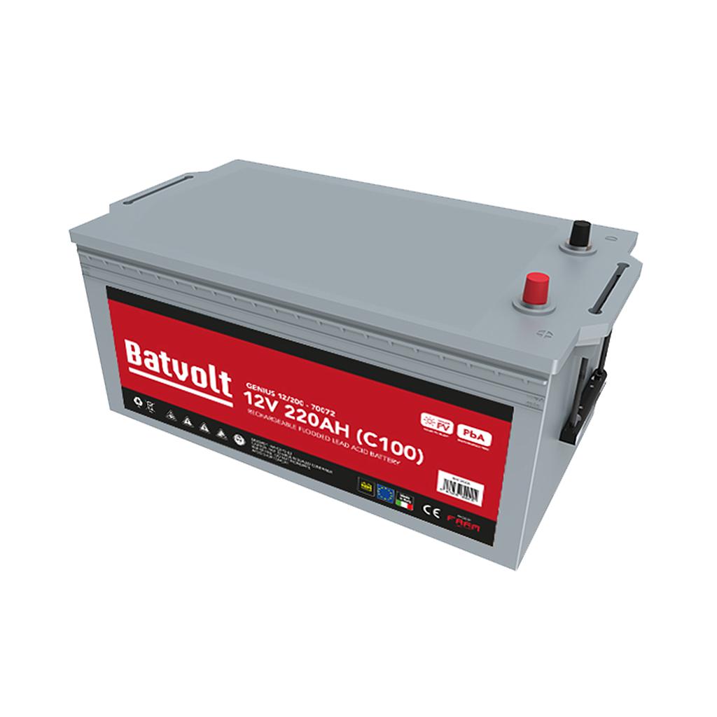 [BAT0026] 12V/220Ah FAAM Genius Batería sin mantenimiento 12V 220Ah C100 47,2kg