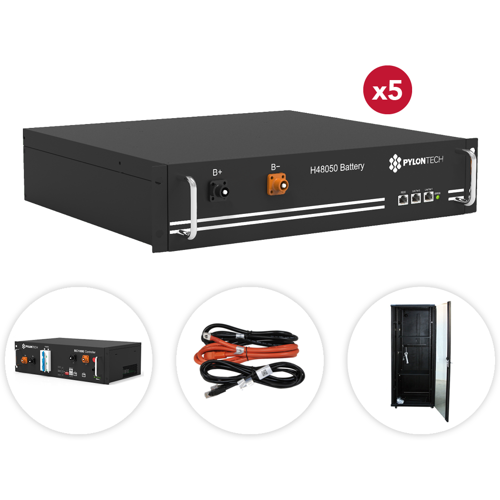 [LIT0636] Batería de litio | 12kWh | 5 x H48050 | Powercube H1 | Pylontech