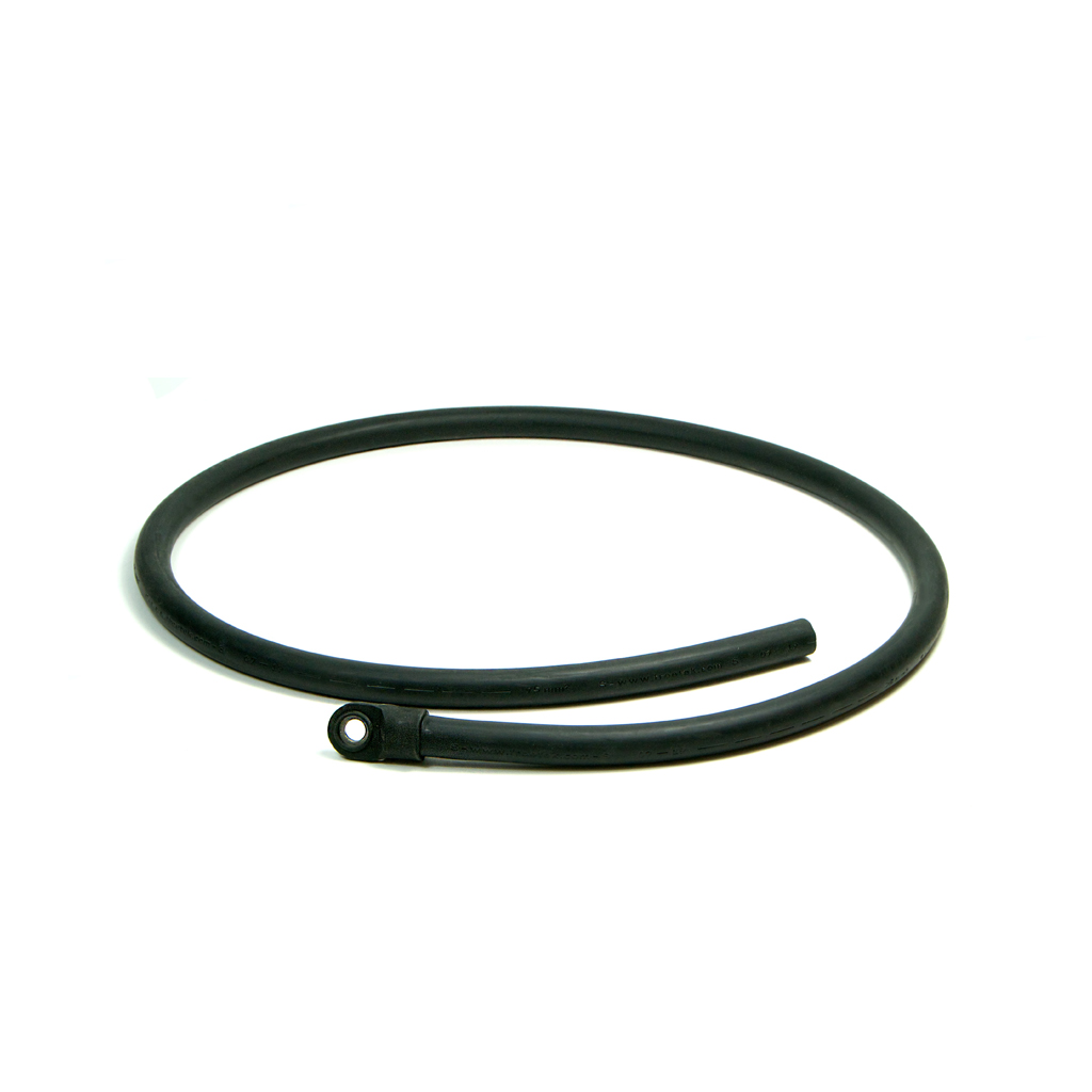 [ELE0727] 50/2000 Cable cobre flexible 50mm² 2000mm M10 conexión baterías a inversor con un sólo terminal crimpado