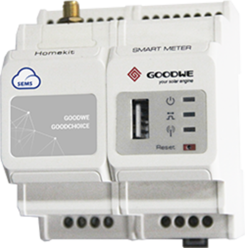Vatímetro Power Meter para medición del autoconsumo en inversores monofásicos GoodWe. Comunicación WLAN o LAN