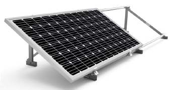 1x03 Soporte inclinado a 30º  en aluminio anodizado para 3 paneles solares 1650/2000 en cubierta plana en horizontal - TECHNO SUN