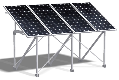 Subestructura elevada de 1m Compatible con soportes para combinar con estructuras de triangulo: 08V-09V-10V-11V-09H-11H - SU
