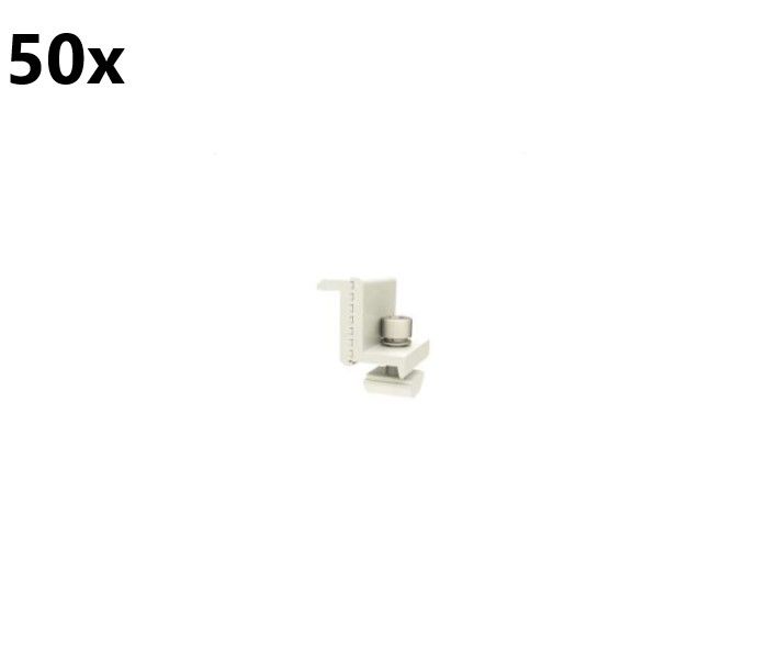 50x End Clamp and middle clamp for 30-46mm panels