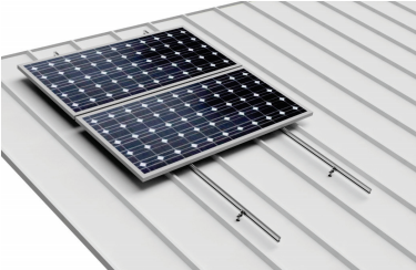 1x01 01.1V1 Soporte coplanar fijación a correa metálica, cubierta chapa para 1 panel  < 2279x1150 mm en 1 fila - Serie SU