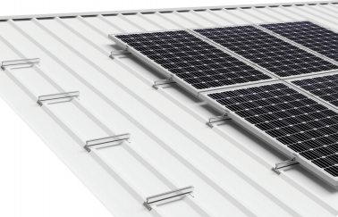 1x01 05.1V1 Soporte coplanar microrail anclaje a chapa metálica, inc. tornillería fijación para 1 panel  < 2279x1150 mm en 1 fila - Serie SU