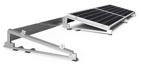1x06 29H(1F3M)-15 Soporte inclinado lastrado para cubierta plana, horizontal para 6 paneles  < 2279x1150 mm en 1 fila - Serie SU
