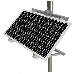 1x01 17H1 Soporte inclinado para poste existente, horizontal para 1 panel  < 2279x1150 mm en 1 fila - Serie SU
