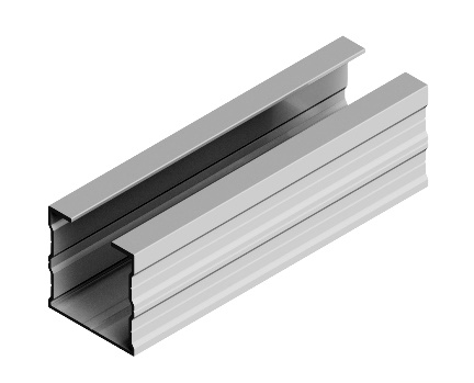 SG3-350 - Pack 2 uds. Perfil coplanar microrail sobre greca. L=350 mm. Incluye junta estanqueidad - Serie SU - TECHNO SUN