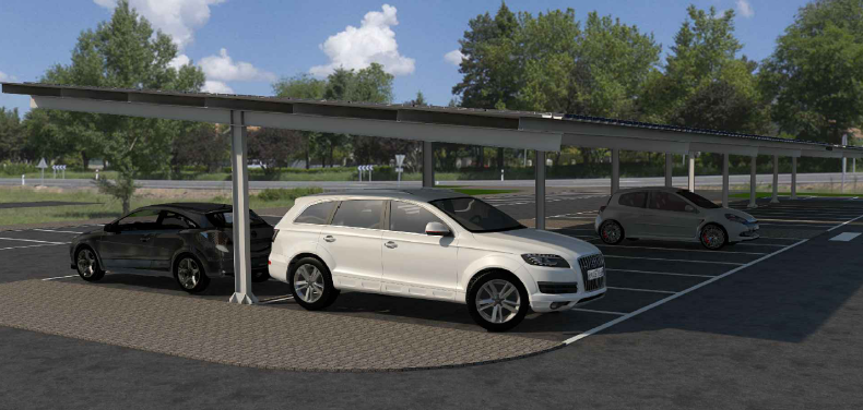 PR3CC40 Parking Doble con chapa 5º 40 plazas - Serie SU