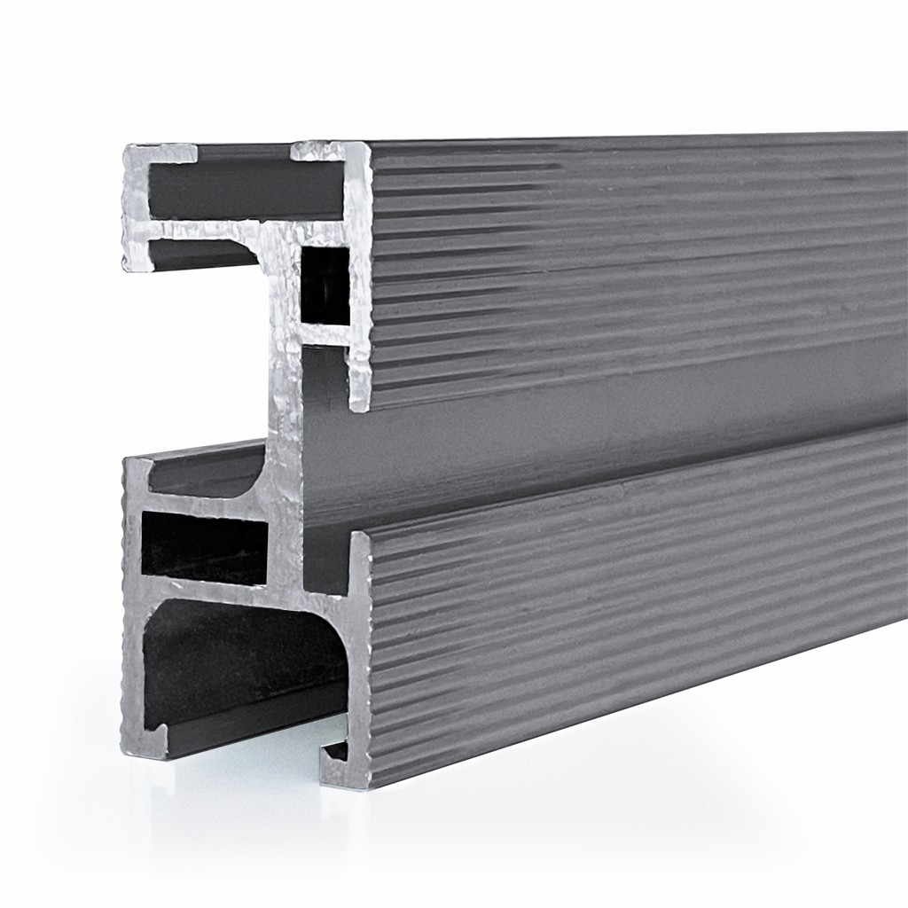 [STR2052] [Recurso primario] Perfil 6600mm sistema TS-D2T2 en aluminio | compatible con series GR y TS tipo D2 y T2 - TECHNO SUN