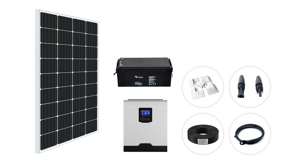 Kit Solar para Caravanas 600W 12V 1500Whdia