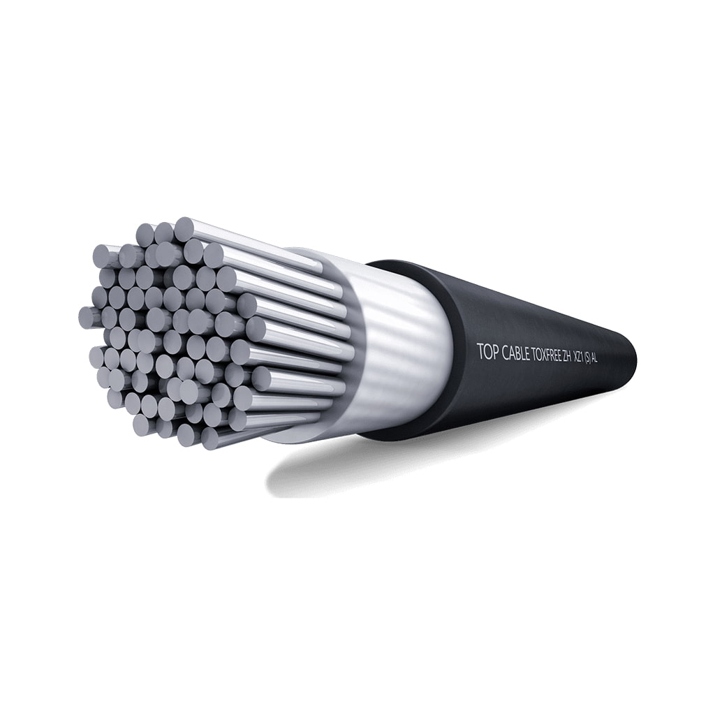 [ELE0990] [ELE0990] Top Cable TOXFREE ZH XZ1 (S) 1x240mm² 0,6/1kV cable aluminio libre de halógenos negro (1000m)