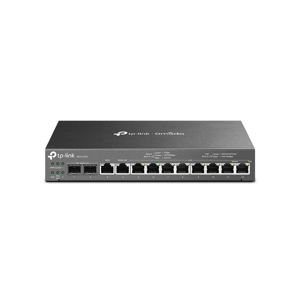 [ACC2358] TP-Link ER7212PC Omada Gigabit VPN Router with PoE+ ports and controller ability