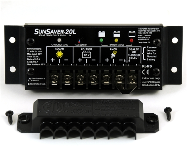 [CHA045] 20A and 12V regulator with LVD. Model SS-20L-12V - MORNINGSTAR