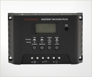 15A-12/24V ELECSUN controller with programmable LCD display - ELECSUN