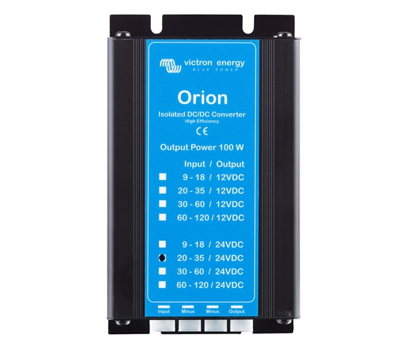 Orion DC/DC IP20 converter with 24V isolation in 24V out 24V 100W- VICTRON