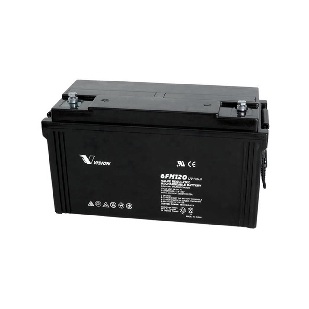 [BAT006] 12V/120Ah Monoblock AGM 12v 120Ah (C10)  6FM120X VISION BATTERY