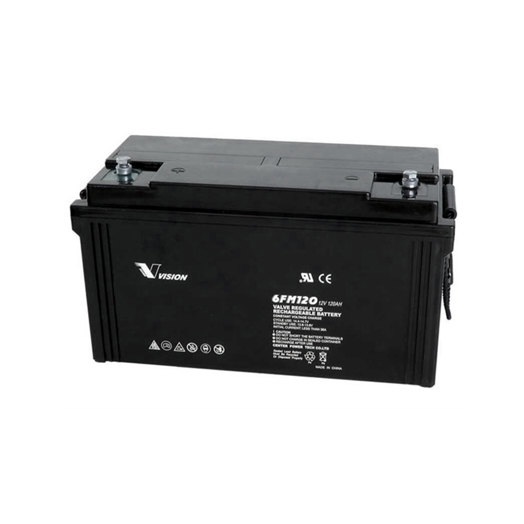 [BAT006] Batterie monoblock AGM 12v 120Ah (C10)  6FM120X VISION BATTERY
