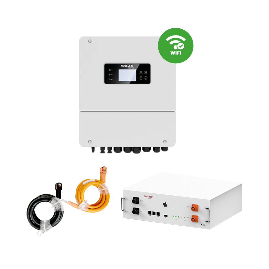 [KIT0211] Kit Sunwoda Atrix-5 (5,12kWh) + Solax X1-HYB-6.0-LV (6kW)