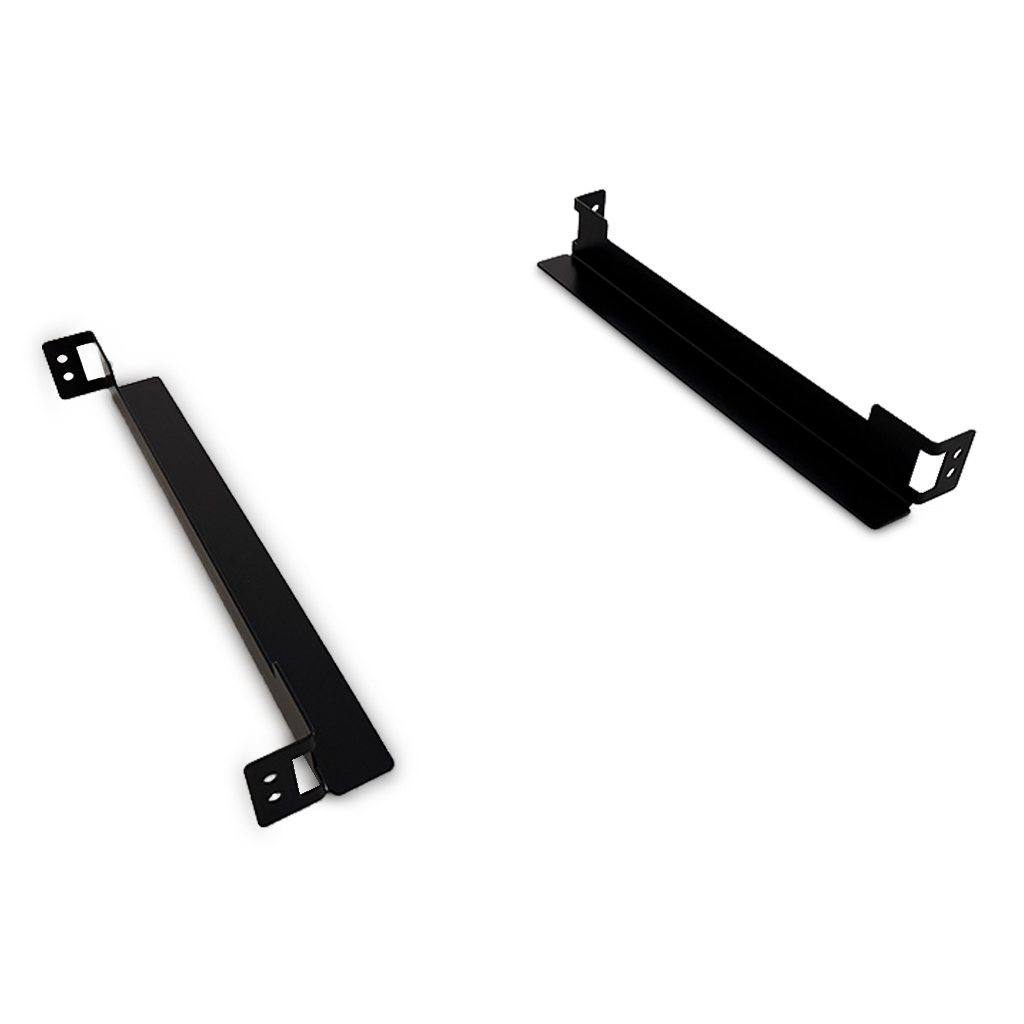 [S-CR-BA-X2-N] [S-CR-BA-X2-N] x2 ángulos de sujeción con tornillería para rack negro acero galvanizado - SOLITIA