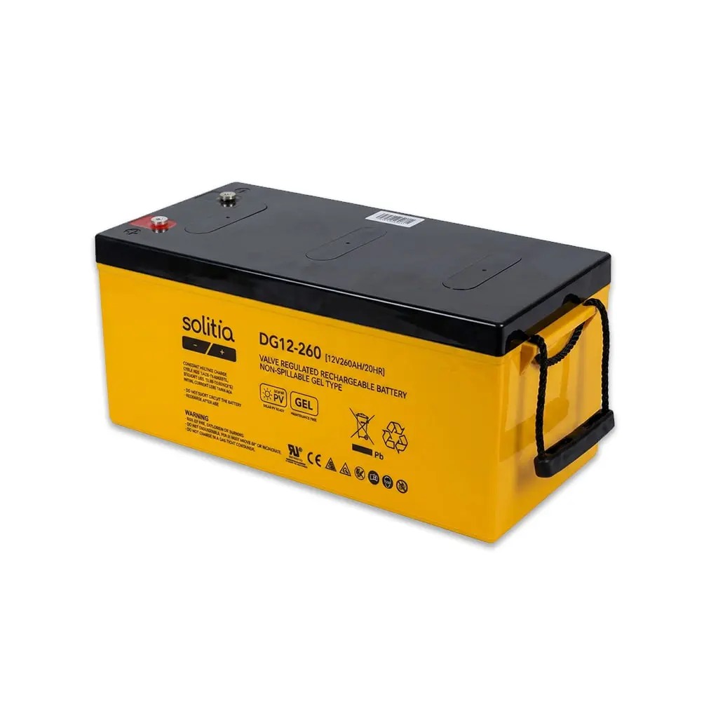 [BAT2952] Solitia DG12-260 12v 260Ah C20 Deep Cycle Gel