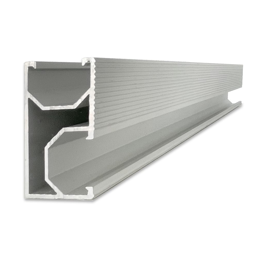 Perfil de 1100mm sistema D2 en aluminio | compatible con series GR y TS tipo D2 - TECHNO SUN
