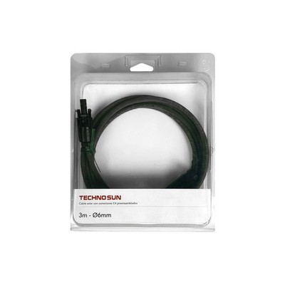 [ELE180] SOLITIA Serie Elecsun Solarkabel 3m mit vormontierten generischen T4-Anschlüssen (6mm)