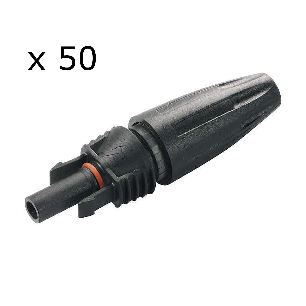 50x Conector mismo diametro que MC4 hembra 4/6mm T4 a presión sin herrramientas WEIDMULLER