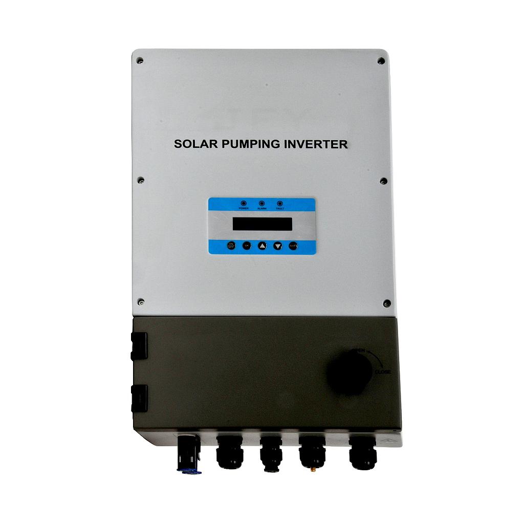 [PUM064] [PUM064] Inversor para bombas AQUAFLOW AQF1500SLA-NG Input 200-400VDC Output 220V monofásico 50/60Hz de 1500W con entrada de grupo - SWF - SUN WATER FLOW