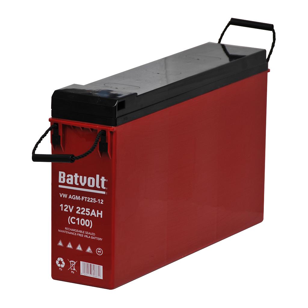 [BAT0542] 12V/180AH Monoblock AGM High Performance 12V / 225Ah (C100) | VB AGM-FT225-12 - Front terminal | BATVOLT