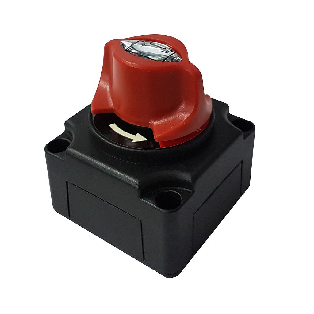 [ELE0426] Battery disconnector 300A - 2 positions for 1 battery. - ELECSUN