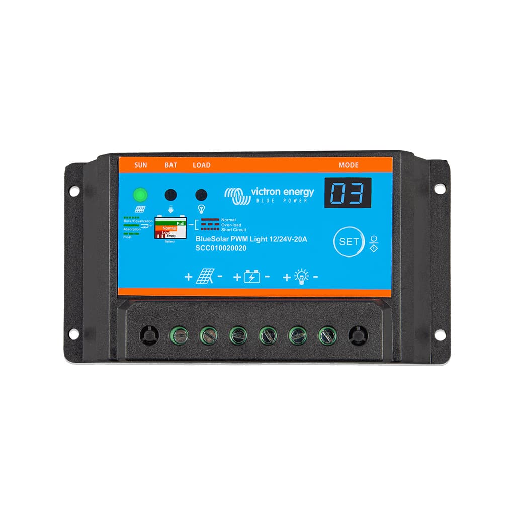 [SCC010020020] BlueSolar PWM-Light Charge Controller 12/24V-20A - VICTRON ENERGY