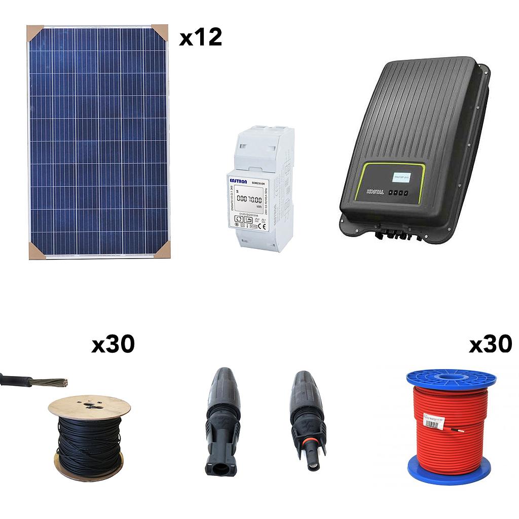 Kit solar autoconsumo 3600W Kostal Monofásico