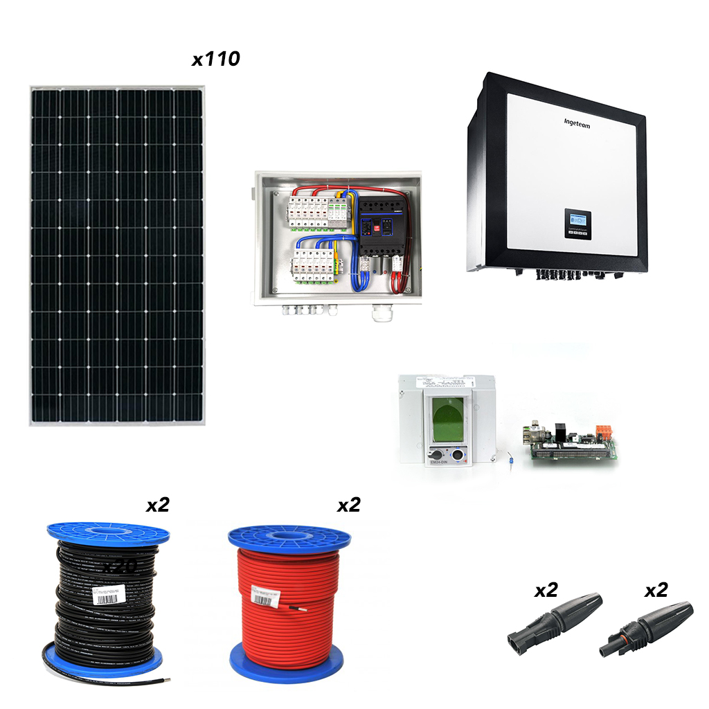 Kit autoconsumo 33kW 160kW/dia Trifásico - Ingeteam