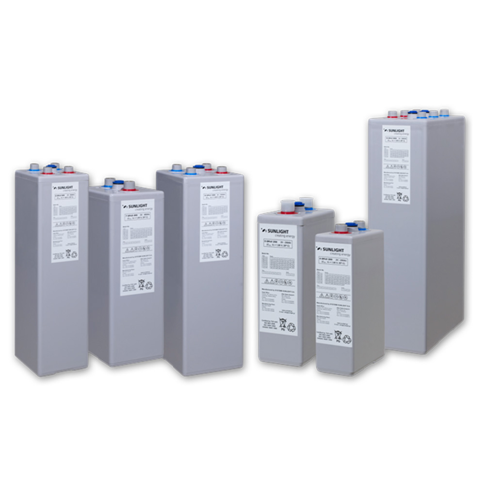 OPzV 2000-2v | 16 OPzV 2824Ah (C120) | GEL  - SUNLIGHT 
