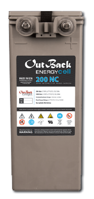[BAT0503] EnergyCell 1100NC Nano-Carbon VRLA AGM 2Vcell 1100Ah @ C120 4x6 configuration 48V
