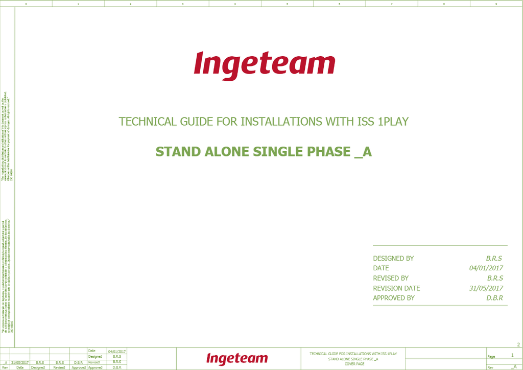 Esquema de instalación Ingeteam Ingecon Sun Storage 1Play