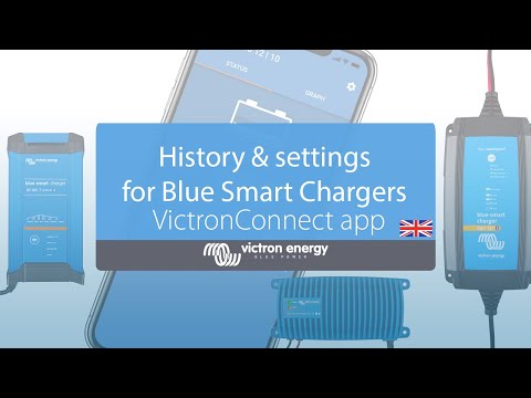 History and settings for Blue Smart Chargers in VictronConnect.