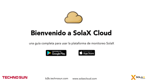 Guía de usuario para plataforma Solax Cloud