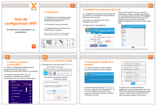 Guía de configuración WiFi para equipos Solax Power (castellano)